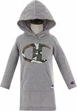 (チャンピオン)Champion 女の子 80-100cm フード付き 裏毛 長袖ワンピース【cb8599】 95cm グレー