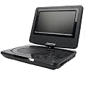 MEDION E72010 portabler DVD-Player mit 2 7" (18cm) TFT Displays + USB + Kartenleser + Divx und MPEG4 kompatibel + Befestigung f�r die Anbringung im Auto