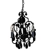 Tadpoles Three Bulb Chandelier in Black Onyx