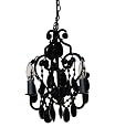 Tadpoles Three Bulb Chandelier in Black Onyx