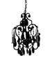 Tadpoles Three Bulb Chandelier in Black Onyx