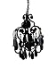 Tadpoles Three Bulb Chandelier in Black Onyx