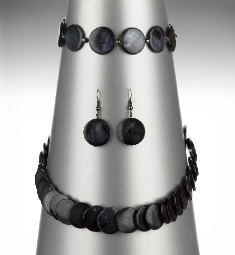 Overlapping Circular Shell Necklace Set