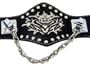 Monster Extra Wide Chain Leather Biker Band Halloween Accessories