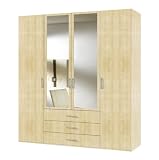 Solutions 21311-033 Dreht&uuml;renschrank 200 x 216 x 58 cm / Ahorn Nachbildung