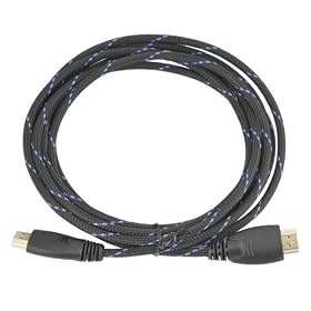 Slim 10 Ft High Speed HDMI M/M Cable V1.4, Support 3D and Ethernet