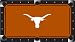 Texas Longhorns Officially Licensed Worsted Wool 8-Foot Billiard Cloth with Rails Texas Longhorns Officially Licensed Worsted Wool 8-Foot Billiard Cloth with Rails