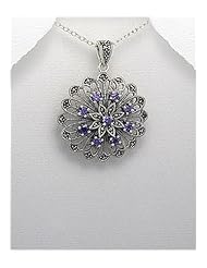CZ Pendant Necklace In 92.5 Sterling Silver