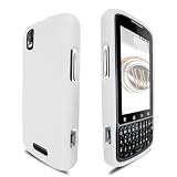Premium - Motorola Droid Pro XT610 Protex Rubber Feel White Protective Case (Carrier: Verizon) - Faceplate - Case - Snap On - Perfect Fit Guaranteed
