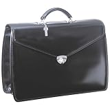 Jack Georges Milano Collection Double Gusset Flap-over Briefcase