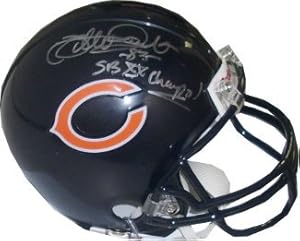 Willie Gault signed Chicago Bears Replica Mini Helmet SB XX Champs