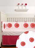Babylicious Bloom 3 Piece Bedding Set (Bumper, Sheet, Skirt)