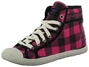 ROCKETDOG ScreamOut Womens Canvas Buffalo Plaid Checkered High Top Shoes Sneakers Grey/Black