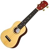 Produkt-Bild: TENNESSEE UKULELE MASSIVE FICHTENHOLZ DECKE + GIG TASCHE