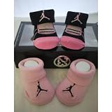Nike Jordan Jumpman 23 New Born Infant Baby Boy Booties Black w/ Pink 41rcEOApEOL. SL160 Nike Jordan Jumpman 23 New Born Infant Baby Boy Booties Black w/ Pink
