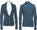 CI SONO Knit Cardigan Sweater W/ Pointed Collar [SW10408]