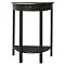 Half-Circle Accent Table - Dark Brown