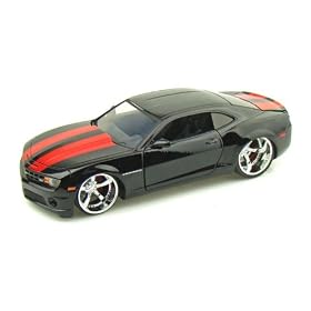 2010 Chevy Camaro SS 1/24 Black w/ Red Stripes