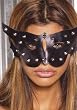 Leather Cat Mask (Black;One Size)