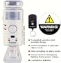 Strobe Motion Alarm w/ Chime & Warning Decal Set