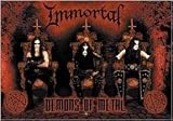 IMMORTAL DEMONS OF METAL FABRIC POSTER