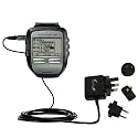 International Wall / AC Charger for the Garmin Forerunner 205 - Gomadic Brand w/ TipExchange Technology