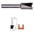 Milwaukee 1-1/4" x 2-3/8" x 1/2" Shank Mortising Router Bit - 48-23-6120