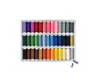 Generic Bluecell 39 Assorted Color 200 Yards Per Unit Polyester Sewing Thread Spool Set + Bluecell LCD Cleaner Stylus