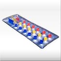 Luftmatratze 'REFLEKTOR' mit 2 Luftkammern - Schneller braun werden durch reflektierendes Licht!