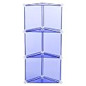 Storage Solutions 13" 3-Cube Corner Cube Blue