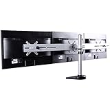 FLEXIMOUNTS M15 Triple LCD Arm Desk Monitor Mount for 10''-24'' Samsung/Dell/Asus/Acer/HP/AOC LCD Computer Monitor (Triple Monitor Stand)