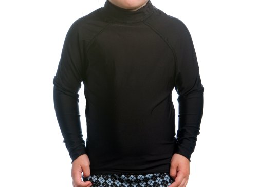 Toddler Rash Guard Shirt - Long Sleeve Black