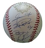 2010 San Francisco Giants Team Autographed 2010 World Series Rawlings Official Game Baseball with 21 Signatures Total Including Notables: Tim Lincecum, Buster Posey, Brian Wilson, Edgar Renteria, Juan Uribe, Freddy Sanchez, Sergio Romo & More! Proof Photo of the Giants Signing for Us.