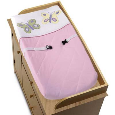 Pink and Purple Butterfly Collection Changing Pad Cover