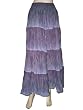 Bohemian Gypsy Retro Skirt Antique Fuchsia 4 Tiered Cotton Long Skirt 38"