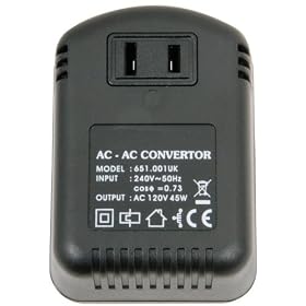 Stepdown 240/120V Transformer USA to UK 45VA