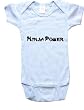 NINJA POWER - BigBoyMusic Baby Designs - White, Blue or Pink Onesie / Baby T-shirt
