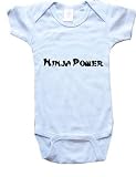 NINJA POWER - BigBoyMusic Baby Designs - White, Blue or Pink Onesie / Baby T-shirt