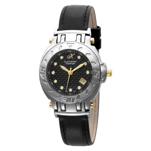 Klaus Kobec Women's 3020-L Challenger Swiss Quartz Multi-Function Stainless Steel Watch