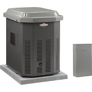 - Briggs & Stratton Residential Standby Generator with Transfer Switch – 7kW (LP)/6kW (NG), Model# 40301 & 1918