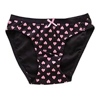 【Private Collection】ハートノーマルショーツ(ブラック、L)