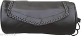 Windshield Bag Soft Leather Braided Trim with Velcro