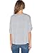 Romastory Womens Street Style Feather Pattern T-Shirts Casual Loose Top Tee Shirts (L, Gray)