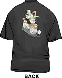 Frosty Biker Snowman IF YOU CAN READ THIS THE BITCH MELTED Logo Men's tee Shirt in 12 colors Small thru 6XL