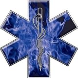Star of Life EMT EMS Inferno Blue 4