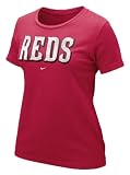 Cincinnati Reds Short Sleeve Sparkle Ladies Tee