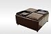 New Leather Ottoman With 4 Traytops Storage Coffee Table Sofa Brown Leather Furniture