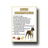 Boxer Property Laws Fridge Magnet
