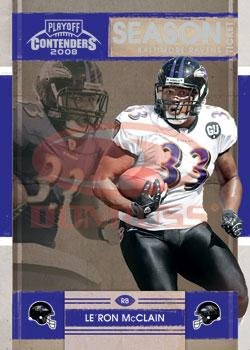 2008 Playoff Contenders #10 Le'Ron McClain - Baltimore Ravens (Football Cards)