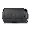 Leather Pouch Protective Carrying Cell Phone Case for Apple iPhone 4 16GB 32GB / 3GS - 16GB 32GB 3G - 8GB / Garmin Asus Garminfone / HTC myTouch (2010) T-Mobile HTC Hero / Huawei Ascend Cricket/ LG Optimus T T-Mobile Optimus S Sprint / Motorola Droid 2 (Global) Verizon Milestone XT720 Droid 2 / Nokia E72/ PCD Razzle TXT8030 Pantech Ease Laser AT&T / Samsung Craft SCH-R900 MetroPCS R350 / Sharp FX / Sony Ericsson Aspen - Black